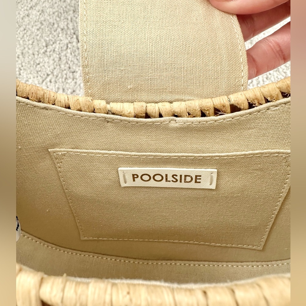 Poolside Le Croissant Rattan Shoulder Bag - Tags Included - Picture 9 of 14